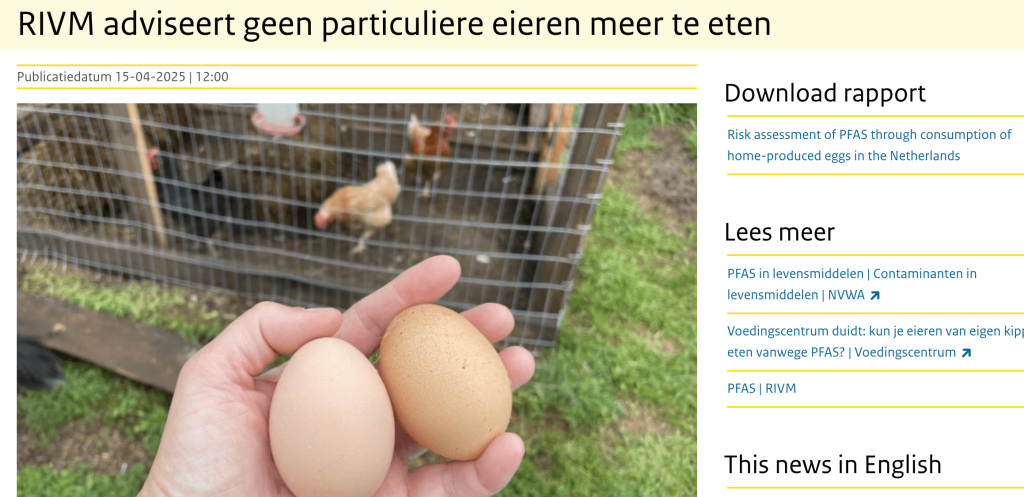 pfas in eieren