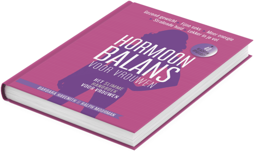Boek hormoonbalans voor vrouwen liggend