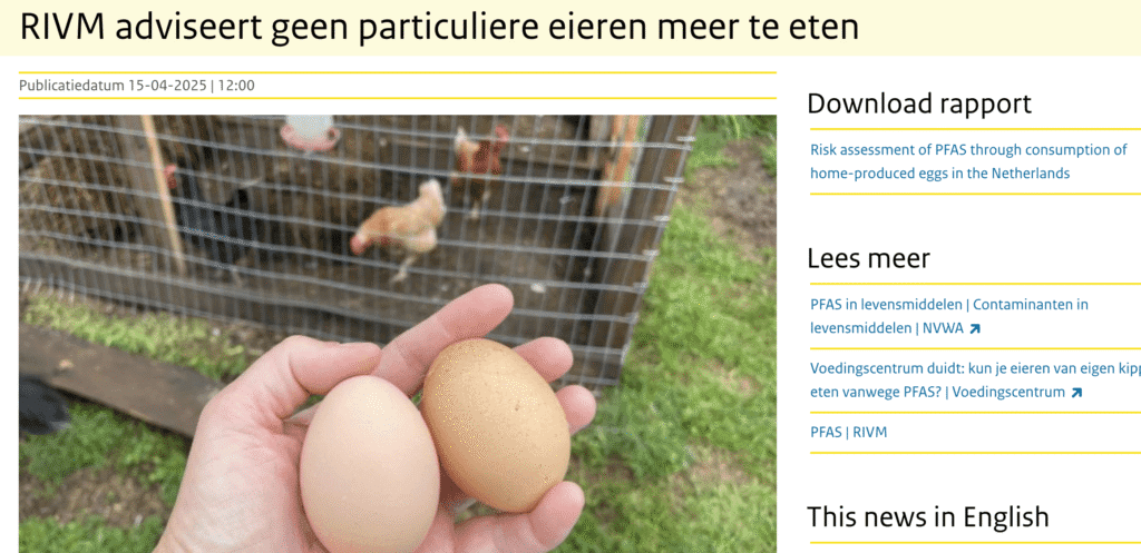 pfas in eieren